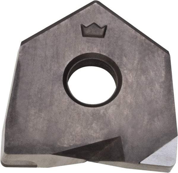 Millstar - BDS20 Grade CM10 CBN Milling Insert - Uncoated, 1/8" Thick, 20mm Inscribed Circle, 1mm Corner Radius - Caliber Tooling