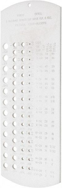 SPI - Drill Gages Minimum Hole Size (Wire): #60 Maximum Hole Size (Wire): #1 - Caliber Tooling