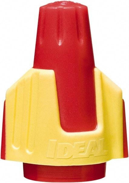 Ideal - 2, 18 to 4, 10 AWG, 600 Volt, Flame Retardant, Wing Twist on Wire Connector - Red & Yellow, 221°F - Caliber Tooling