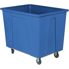 Wesco Industrial Products - 350 Lb Load Capacity, 4 Bushels, Plastic Box Truck - 21" Wide x 32" Long x 21-1/2" High, Blue - Caliber Tooling