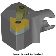 Kennametal - Right Hand Cut, Size KM20, WN.. Insert Compatiblity, Modular Turning & Profiling Cutting Unit Head - 12.5mm Ctr to Cutting Edge, 25mm Head Length, Series KM Mini - Caliber Tooling