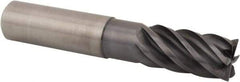 Kennametal - 20mm, 6 Flute, Single End, Solid Carbide, 1mm Corner Radius End Mill - 115mm OAL, 38° Helix, Right Hand Flute, 38mm LOC, Right Hand Cut, 60mm Extended Reach - Caliber Tooling