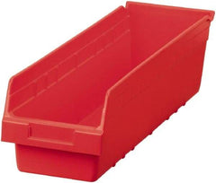 Akro-Mils - 23-5/8" Deep, Red Polymer Hopper Shelf Bin - 6" High x 6-5/8" Wide x 23-5/8" Long - Caliber Tooling