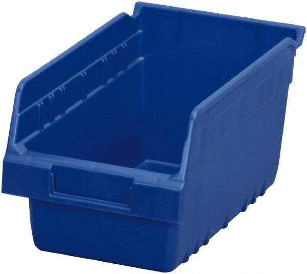 Akro-Mils - 11-5/8" Deep, Blue Polymer Hopper Shelf Bin - 6" High x 6-5/8" Wide x 11-5/8" Long - Caliber Tooling