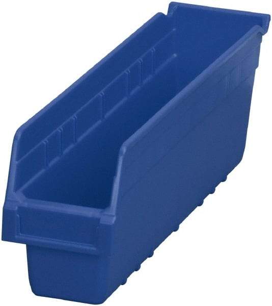 Akro-Mils - 17-7/8" Deep, Blue Polymer Hopper Shelf Bin - 6" High x 4-1/8" Wide x 17-7/8" Long - Caliber Tooling