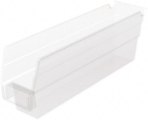 Akro-Mils - 54 Lb. Load Capacity, 11-5/8" Deep, Clear Hopper Shelf Bin - 4" High x 2-3/4" Wide x 11-5/8" Long - Caliber Tooling