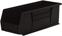 Akro-Mils - 50 Lb. Load Capacity, 14-3/4" Deep, Black Polymer Hopper Stacking Bin - 5" High x 5-1/2" Wide x 14-3/4" Long - Caliber Tooling