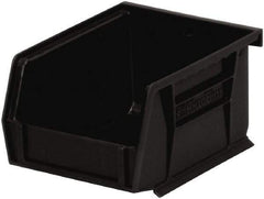 Akro-Mils - 10 Lb. Load Capacity, 5-3/8" Deep, Black Polymer Hopper Stacking Bin - 3" High x 4-1/8" Wide x 5-3/8" Long - Caliber Tooling