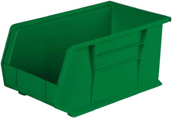 Akro-Mils - 60 Lb. Load Capacity, 14-3/4" Deep, Black Polymer Hopper Stacking Bin - 7" High x 8-1/4" Wide x 14-3/4" Long - Caliber Tooling