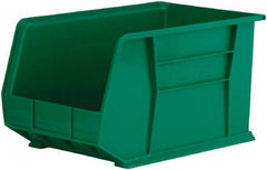 Akro-Mils - 60 Lb. Load Capacity, 18" Deep, Green Polymer Hopper Stacking Bin - 10" High x 11" Wide x 18" Long - Caliber Tooling