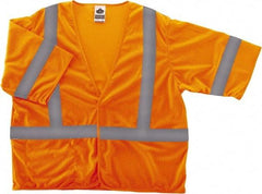 Ergodyne - Size 2X/3XL High Visibility Orange Mesh General Purpose Vest - 52 to 58" Chest, ANSI/ISEA 107, Hook & Loop Closure, 1 Pocket, Polyester - Caliber Tooling