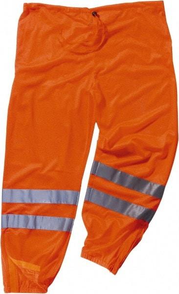 Ergodyne - Size S/M Polyester High-Visibility Pants - Drawstring Closure, No Pockets, 39" Waist, 34" Inseam, Orange - Caliber Tooling