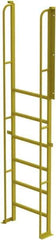 TRI-ARC - 112" 7 Step Configurable Crossover Ladder - 90° Incline, 1,000 Lb Capacity, 70" Platform Height, 30" Base Width x 15" Base Depth, Perforated Tread - Caliber Tooling