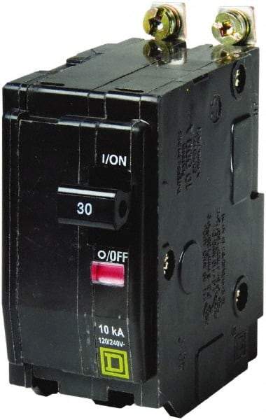 Square D - 30 Amp, 240 VAC, 2 Pole, Bolt On Miniature Circuit Breaker - 14-8 AWG - Caliber Tooling