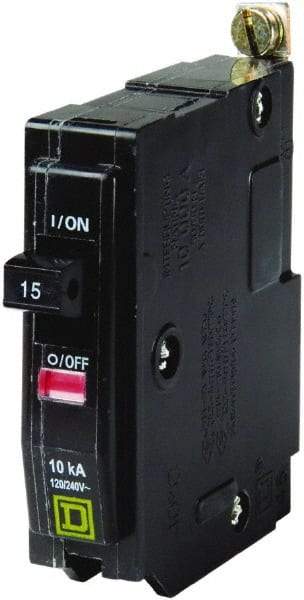 Square D - 15 Amp, 240 VAC, 1 Pole, Bolt On Miniature Circuit Breaker - 14-8 AWG - Caliber Tooling