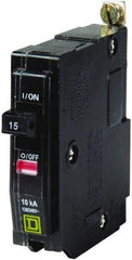 Square D - 15 Amp, 240 VAC, 1 Pole, Bolt On Miniature Circuit Breaker - 14-8 AWG - Caliber Tooling