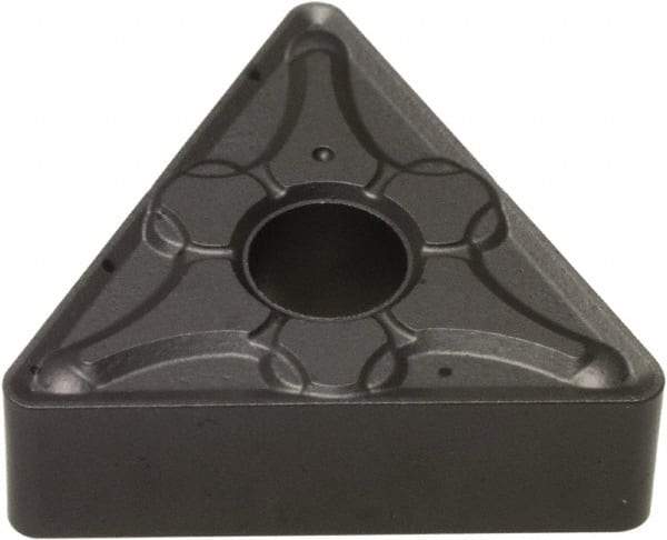 Hertel - TNMG321 LR Grade HC1150T Carbide Turning Insert - Proprietary Finish, 60° Triangle, 3/8" Inscr Circle, 1/8" Thick, 1/64" Corner Radius - Caliber Tooling