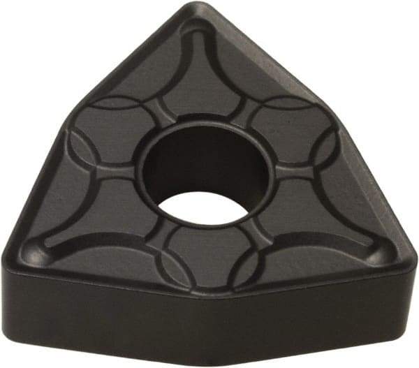 Hertel - WNMG331 LR Grade HC1250T Carbide Turning Insert - 80° Trigon, 3/8" Inscr Circle, 3/16" Thick, 1/64" Corner Radius - Caliber Tooling