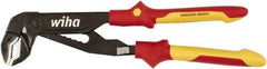 Wiha - 10" OAL, 2" Max Capacity, Water Pump Tongue & Groove Pliers - Straight Straight, Soft Grip Handles - Caliber Tooling