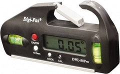 Digi-Pas - 90° Max Measurement Electronic Inclinometer - Pocket Sized, Digital - Caliber Tooling