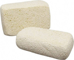 Ability One - 6-1/2" Long x 2.13" Wide x 1" Thick Scouring Sponge - Non-Abrasive, Tan - Caliber Tooling