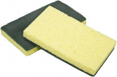 Ability One - 3-1/4" Long x 1/2" Wide x 1" Thick Scouring Sponge - Nonabrasive, Yellow/Green - Caliber Tooling