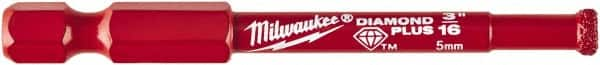 Milwaukee Tool - 3/16" Diam, 1-1/2" Cutting Depth, Hole Saw - Diamond Grit Saw, Continuous Edge - Caliber Tooling