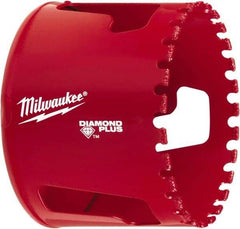 Milwaukee Tool - 2-1/2" Diam, 1-1/2" Cutting Depth, Hole Saw - Diamond Grit Saw, Continuous Edge - Caliber Tooling