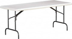 Ability One - 30" Long x 72" Wide x 29" High, Rectangular Folding Table - Platinum - Caliber Tooling