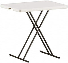 Ability One - 30" Long x 20" Wide x 25" High, Rectangular Folding Table - Platinum - Caliber Tooling