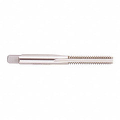 Regal Cutting Tools - 3/4-27 UNS 6 Flute Bright Finish High Speed Steel Straight Flute Standard Hand Tap - Bottoming, Right Hand Thread, 4-1/4" OAL, 2" Thread Length, H3 Limit, Oversize - Exact Industrial Supply