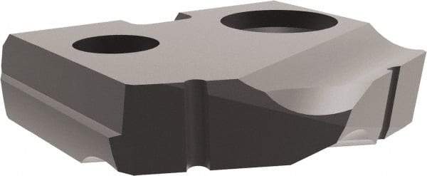 Allied Machine and Engineering - 11mm Diam x 3/32" Thick, Seat Code Y, 132° Included Angle Spade Drill Insert - Diamond Coated, Carbide, Series T-A - Caliber Tooling