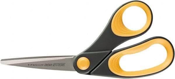 Ability One - 4" LOC, 8" OAL Titanium Scissors - Ambidextrous, Straight Handle, For Sticky Residues - Caliber Tooling