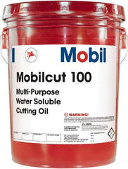 Mobil - Mobilcut, 5 Gal Pail Cutting Fluid - Water Soluble - Caliber Tooling