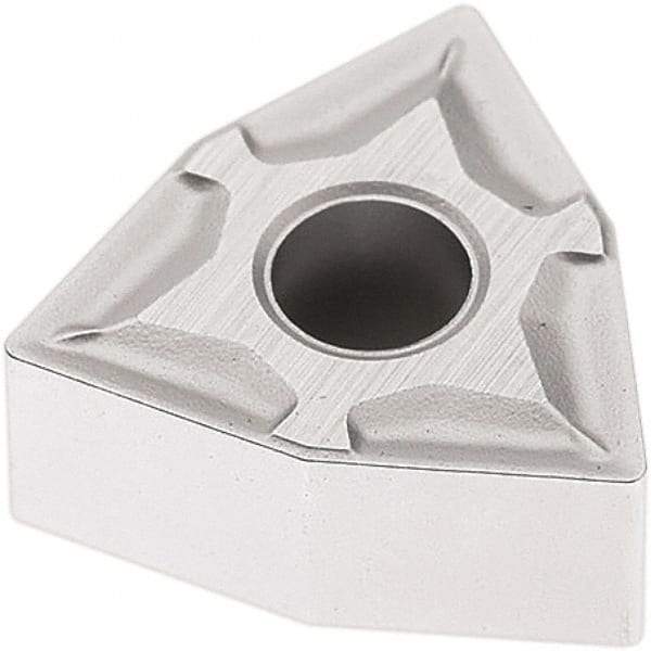 Seco - WNMG431 M3 Grade TP1501 Carbide Turning Insert - Al2O3 Finish, 80° Trigon, 1/2" Inscr Circle, 3/16" Thick, 1/64" Corner Radius - Caliber Tooling