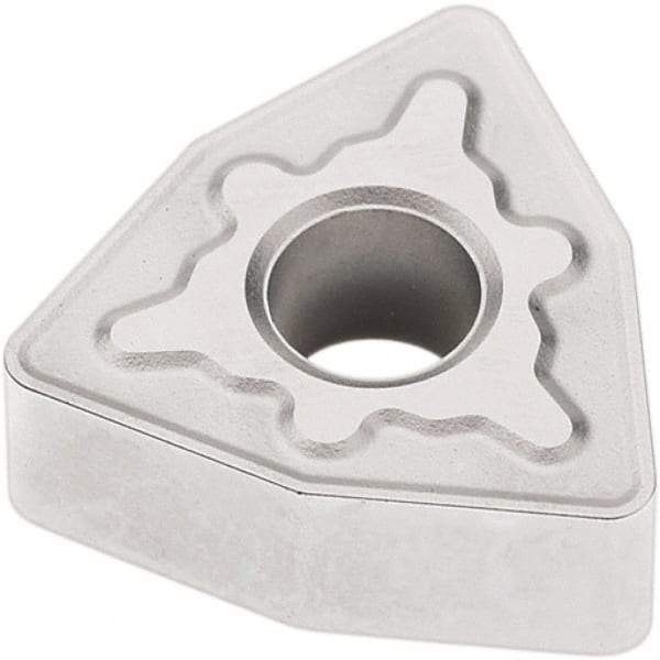 Seco - WNMG433 MR7 Grade TP1501 Carbide Turning Insert - Al2O3 Finish, 80° Trigon, 1/2" Inscr Circle, 3/16" Thick, 3/64" Corner Radius - Caliber Tooling