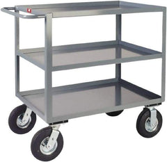 Jamco - 1,200 Lb Capacity, 24" Wide x 36" Long x 39" High Heavy Duty Service Cart - 3 Shelf, Steel - Caliber Tooling