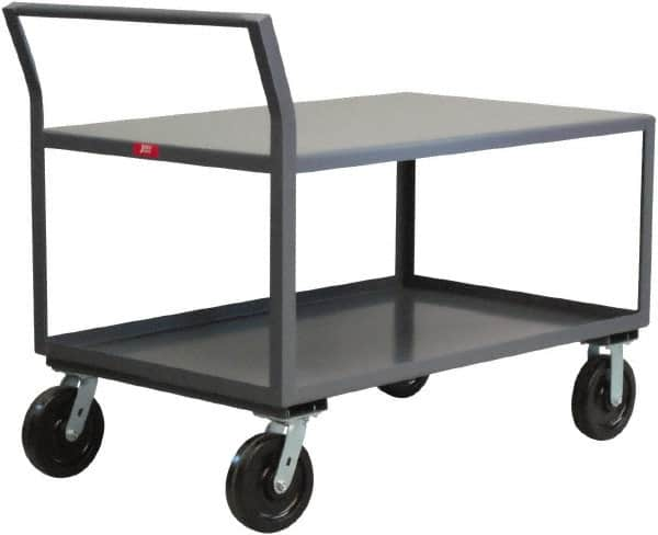 Jamco - 4,800 Lb Capacity, 24" Wide x 36" Long x 30" High Heavy Duty Service Cart - 2 Shelf, Steel - Caliber Tooling