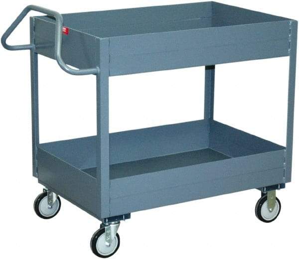 Jamco - 1,200 Lb Capacity, 36" Wide x 24" Long x 39" High Service Cart - 2 Shelf, Steel - Caliber Tooling