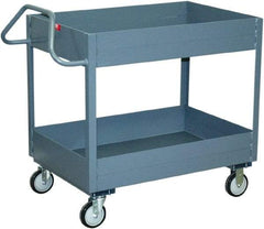 Jamco - 1,200 Lb Capacity, 36" Wide x 18" Long x 39" High Service Cart - 2 Shelf, Steel - Caliber Tooling