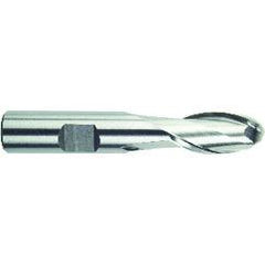 1/2" Dia. - 3-1/4" OAL - HSS-TiN - Ball Nose SE EM - 2 FL - Caliber Tooling