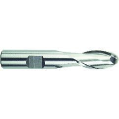 7/16" Dia. - 3-1/4" OAL - HSS-TiN - Ball Nose SE EM - 2 FL - Caliber Tooling