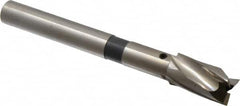 Cleveland - 21/32" Diam, 1/2" Shank, Diam, 3 Flutes, Straight Shank, Interchangeable Pilot Counterbore - Caliber Tooling