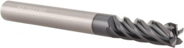 Accupro - 1", 1-1/4" LOC, 1" Shank Diam, 5" OAL, 5 Flute, Solid Carbide Square End Mill - Caliber Tooling