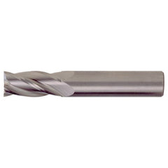 ‎5/8″ × 5/8″ × 2-1/4″ × 5″ RHS / RHC Solid Carbide 4-Flute Square Nose Single End General Purpose End Mill - TiAlN - Exact Industrial Supply