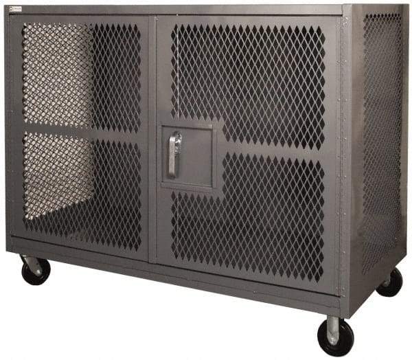 Durham - 2,000 Lb Capacity, Heavy Duty Security Truck - 48" Long x 48-1/2" Wide x 56-7/16" High - Caliber Tooling