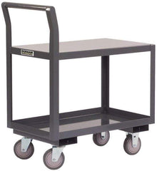 Durham - 1,200 Lb Capacity, 24" Wide x 36" Long x 36" High Standard Utility Cart - 2 Shelf, Steel - Caliber Tooling