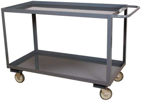 Durham - 1,200 Lb Capacity, 24" Wide x 30" Long x 37-5/8" High Heavy Duty Service Cart - 2 Shelf, Steel - Caliber Tooling