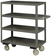 Durham - 3,000 Lb Capacity, 24" Wide x 36" Long x 60" High Heavy Duty Service Cart - 4 Shelf, Steel - Caliber Tooling