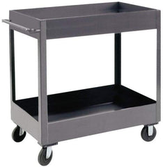 Durham - 1,200 Lb Capacity, 18" Wide x 36" Long x 37-5/8" High Heavy Duty Service Cart - 2 Shelf, Steel - Caliber Tooling